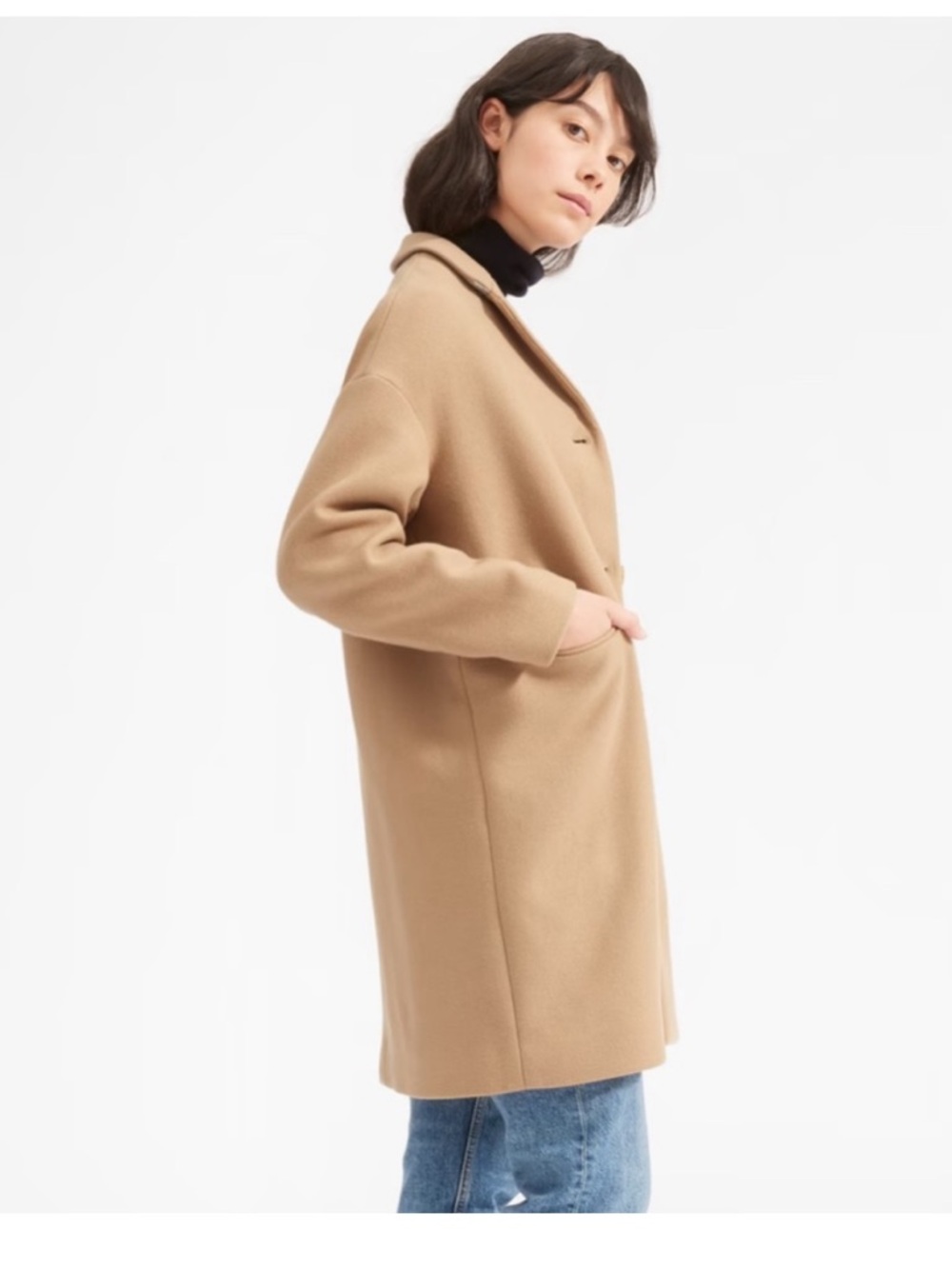 Everlane Cocoon Coat, Camel (00)